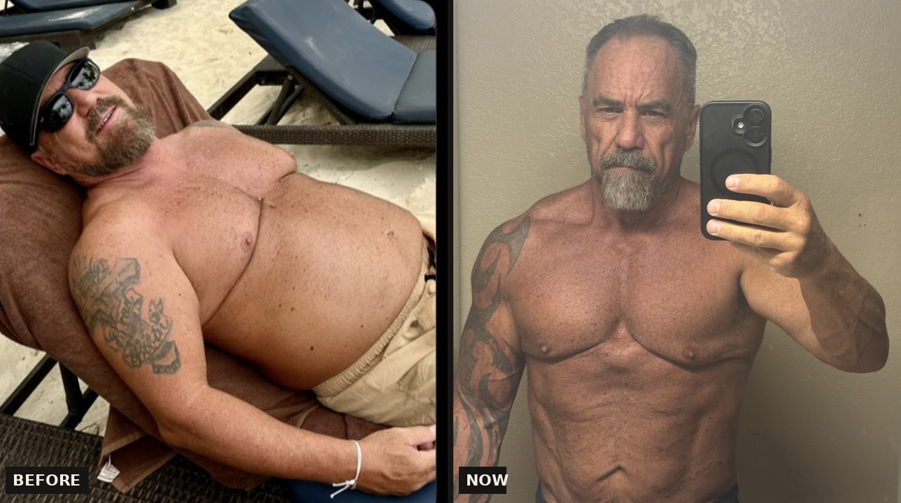 Brent LaJeunesse before and after, 18 months apart